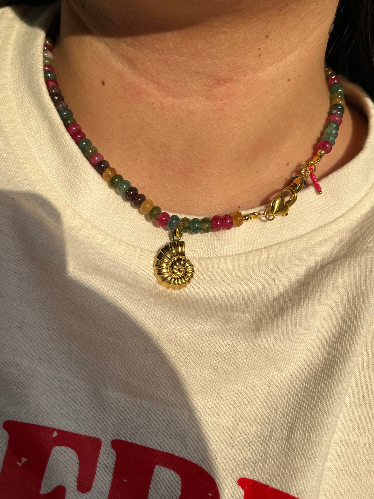 Shell in Forest Neckpiece