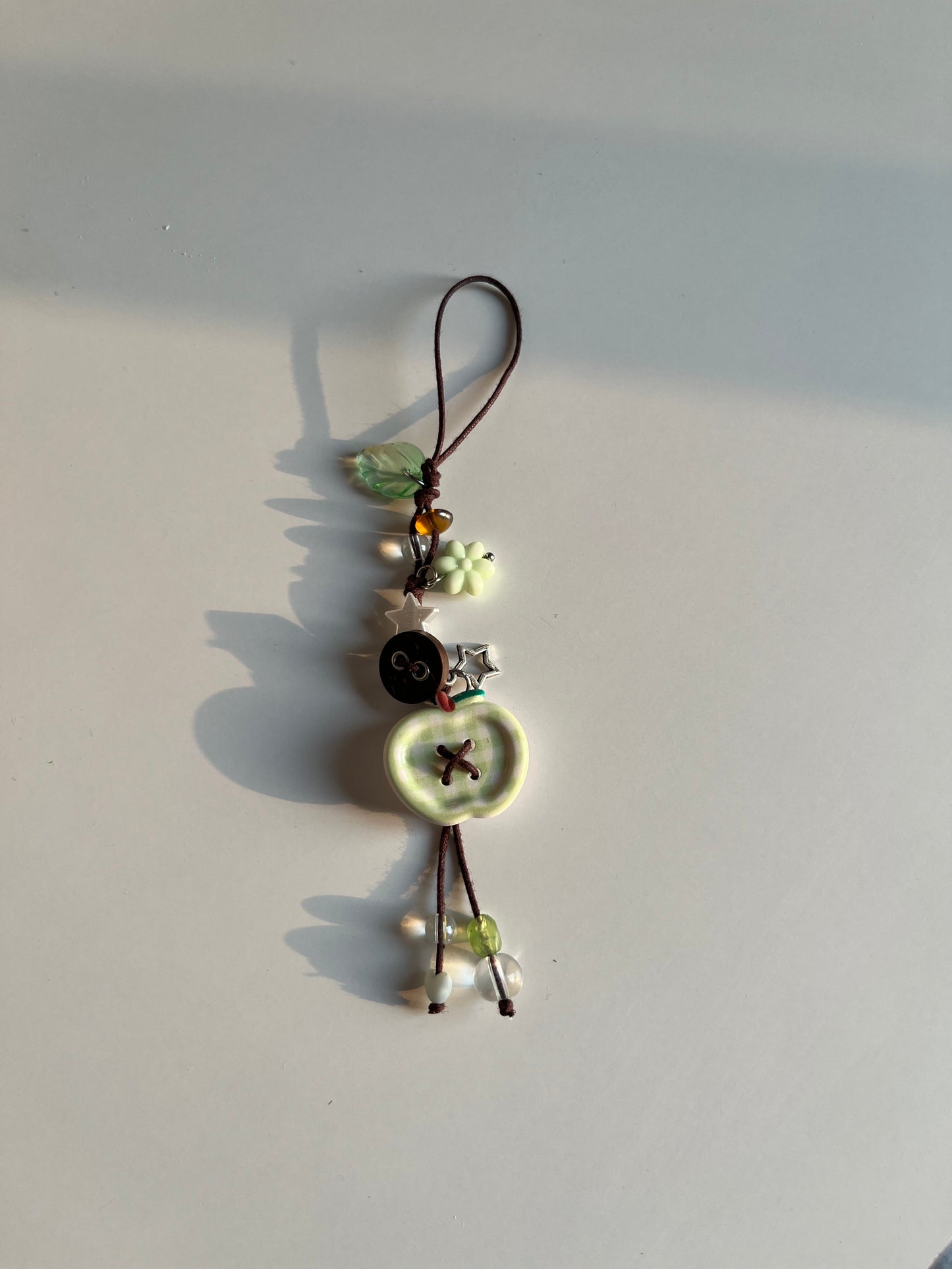 Green Apple Phone Charm